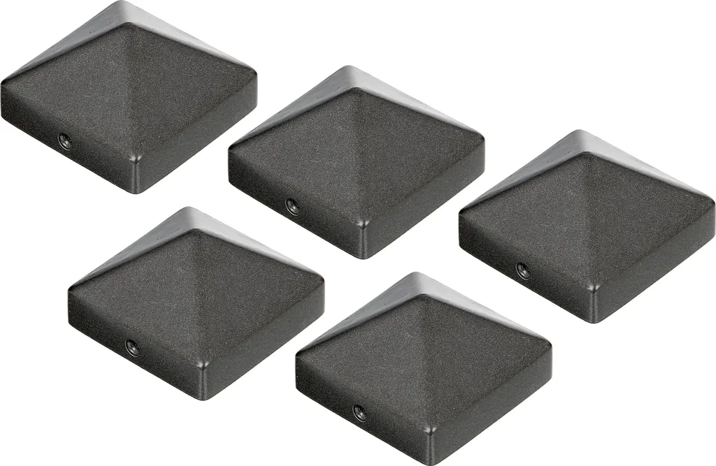 Évitez le pourrissement des bois : Capuchon poteau 90x90 anthracite alu (x5)