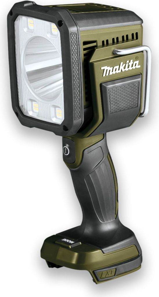 A studio shot of a Makita work light.