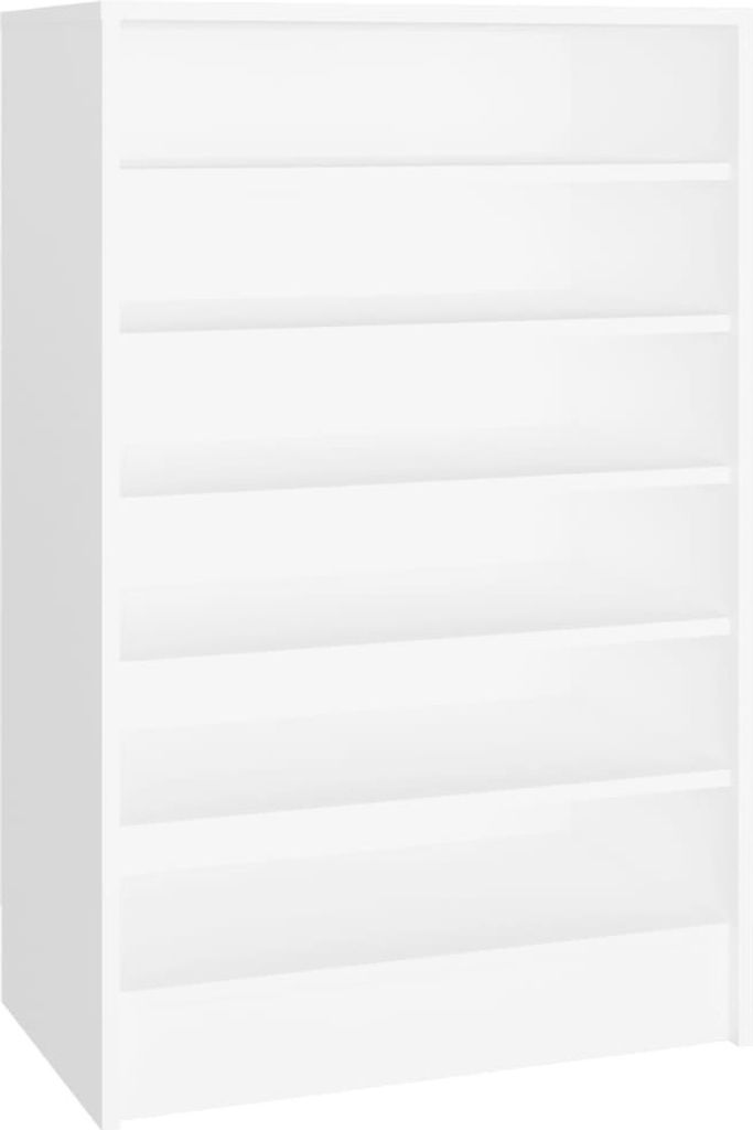 vidaXL Schuhschrank Weiß 60x35x92 cm Holzwerkstoff Produktbild 