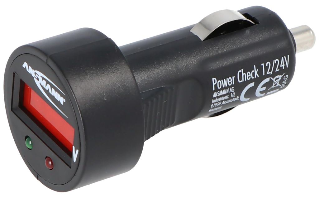 Ansmann PowerCheck12/24V, Batteriespannungstester für KFZ Image du produit 