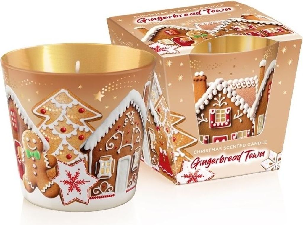 Duftkerze im Glas Gingerbread Town 115g
