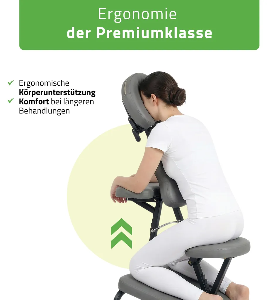 Fauteuil de massage HABYS Flexo gris pliable pour kinésithérapie mobile - 3