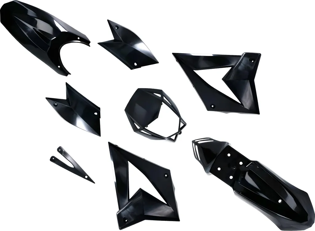 Réparer vos carénages cassés : Kit noir complet pour CPI SX SM Beeline