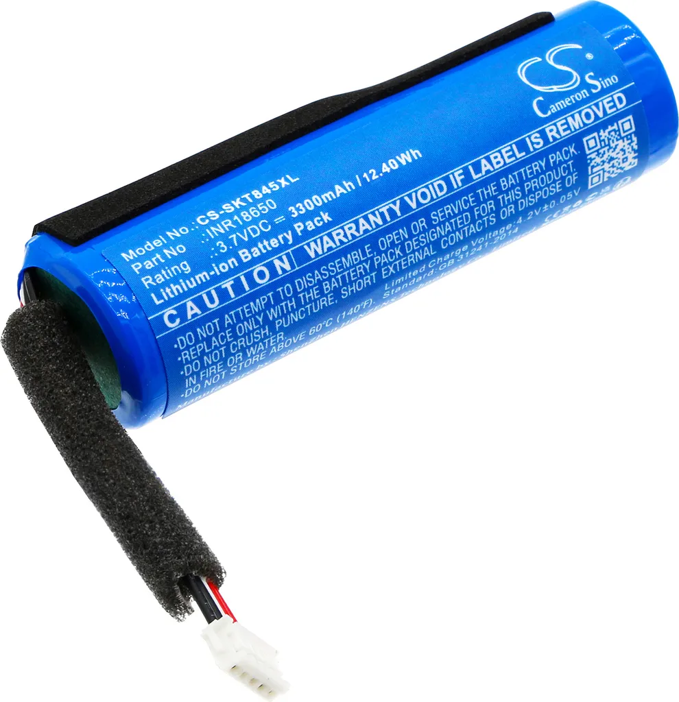 TECHTEK Batteria compatibile con [Skullcandy] 2SKSK1845, Kilo XT, SKDY Kilo sostituisce INR18650