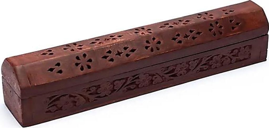 Räucher Set Räucherstäbchen-Box Blumen -- 30 cm + Teelicht-Halter Speckstein Göt