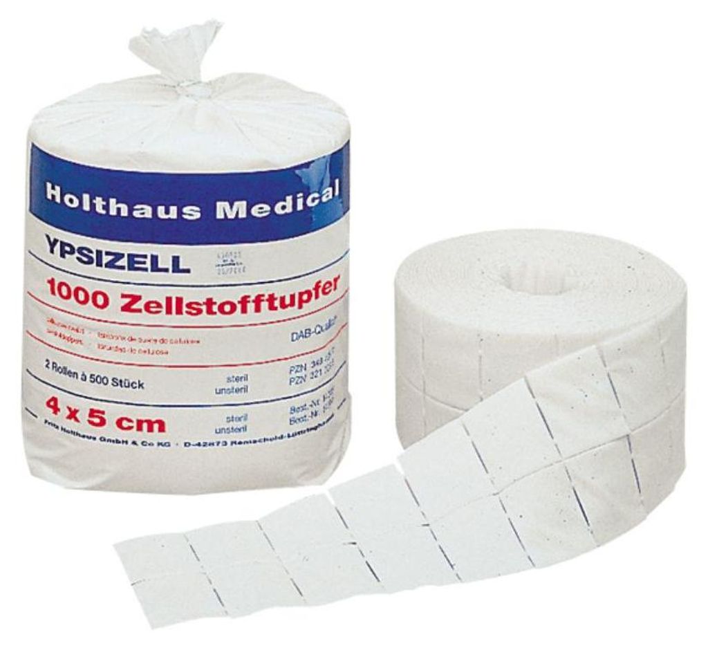 Zellstofftupfer Ypsizell 4x5 cm 1000 St