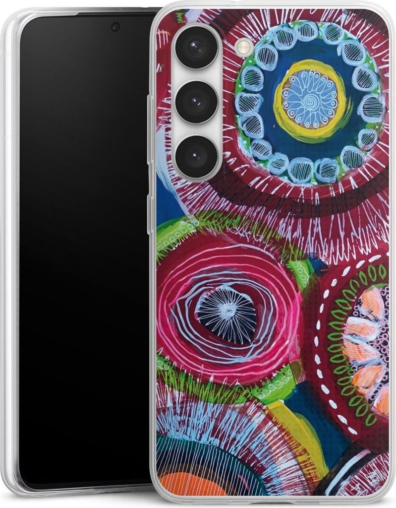 DeinDesign Slim Hülle für Samsung Galaxy S23 Silikon Case Ultra Dünn Handyhülle Farbe Malerei bunt
