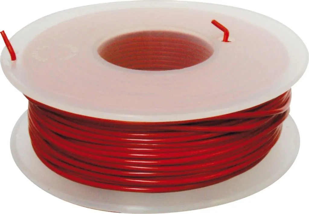 Câble Électrique BIHR 1 mm² Rouge 25m - Fil Souple Basse Tension Auto