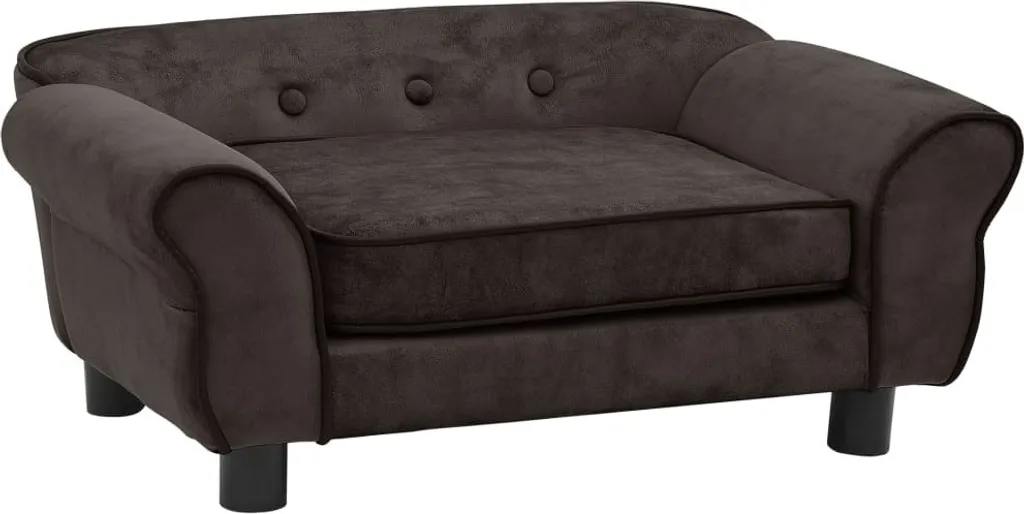 Canapé pour chien en peluche marron - Lit luxueux vidaXL 72 cm Design