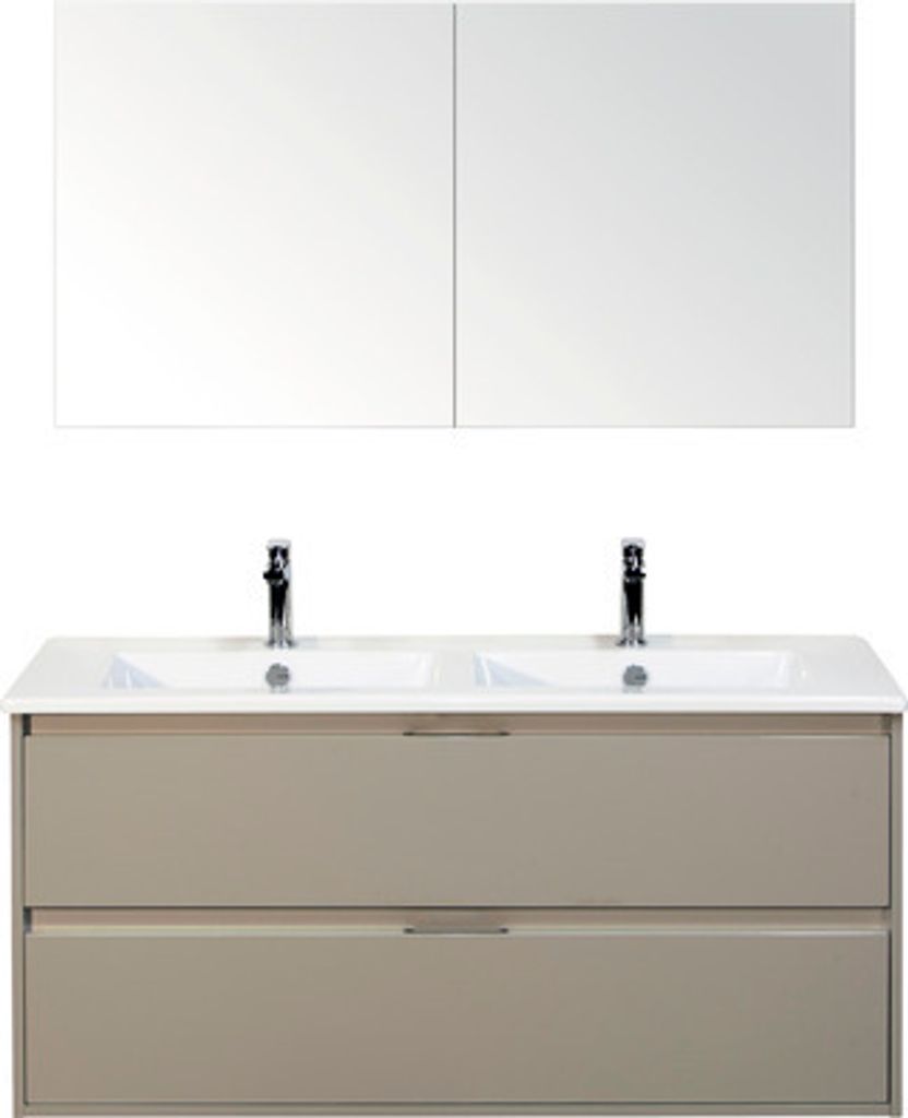 Sanox Badmöbel-Set Porto BxHxT 121 x 170 x 51 cm Frontfarbe Produktbild 