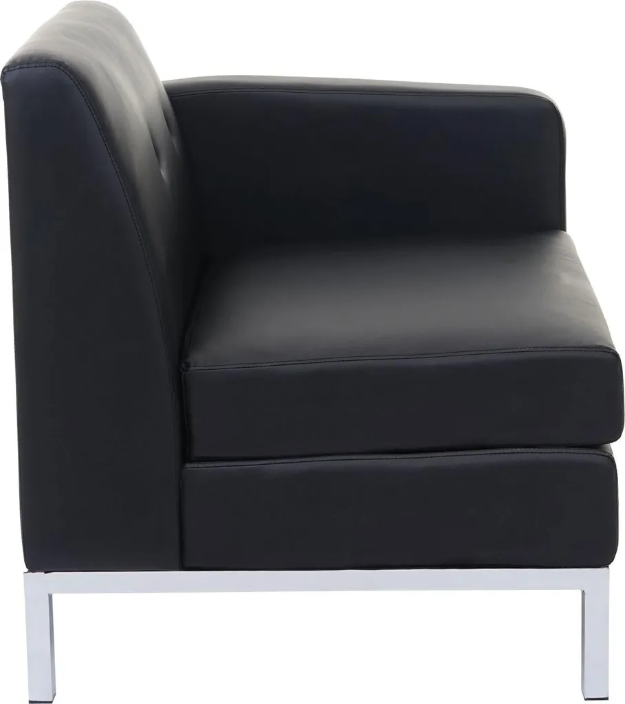 Fauteuil Modulable Noir HWC-C19 : Solution Gain de Place en Similicuir