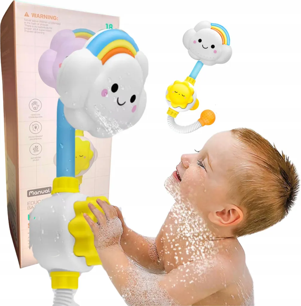 Jouet de bain Bébé Douche Arc-en-ciel - Joyeux Jouet de Bain Interactif