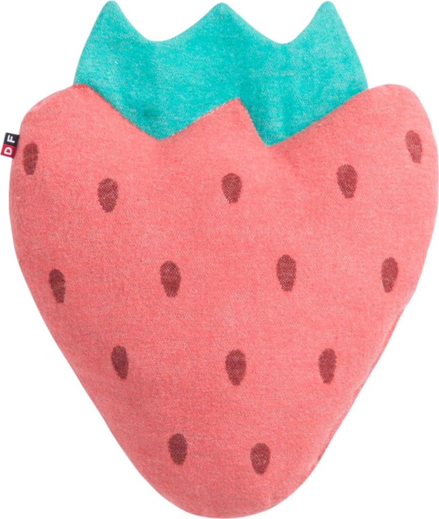 Kissen mit Füllung Erdbeere Farbe Rot 40x35cm von David Produktbild 