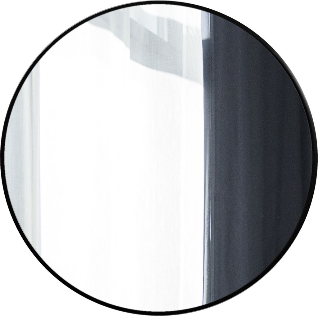 BD ART nástenné zrkadlo okrúhle zrkadlo 70 cm s čiernym Obrázok produktu 2