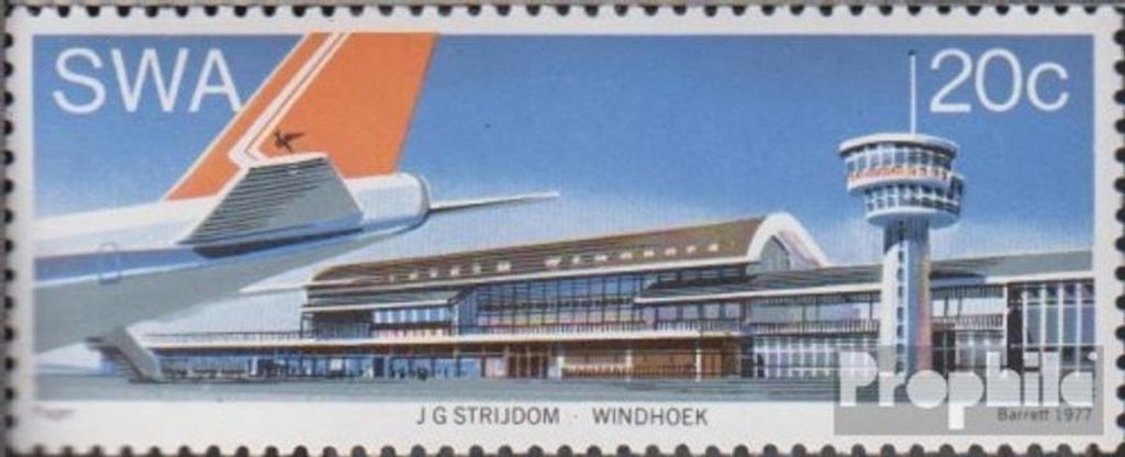 Briefmarken Namibia - Südwestafrika 1977 Mi 435 (kompl.Ausg.) postfrisch Flughafen
