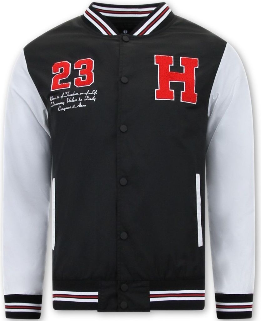 Dünne Baseballjacke Classic Schwarz - S