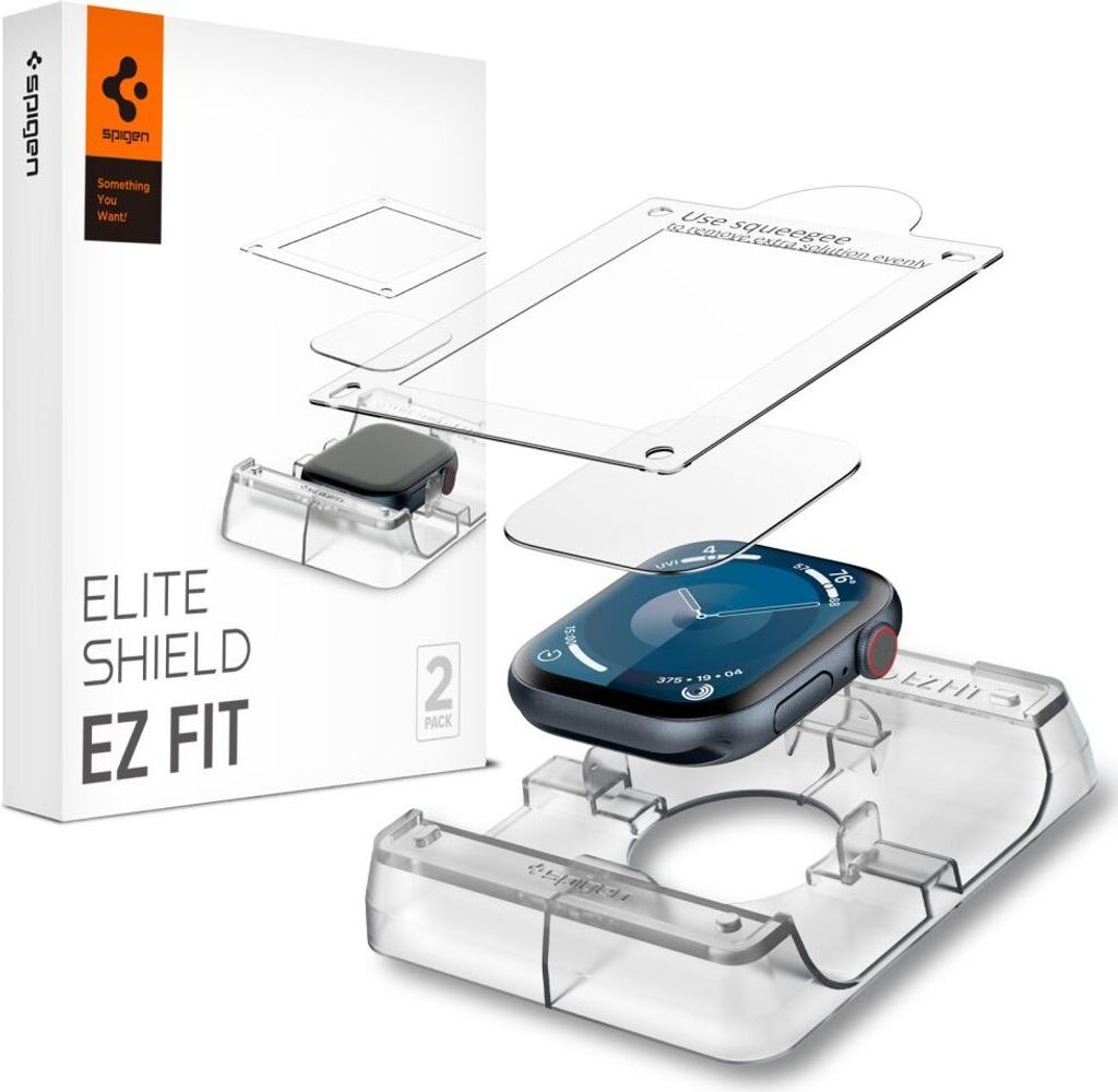 Spigen EliteShield EZ Fit, Szybka na ekran, Smartwatch, Zdjęcie produktu 
