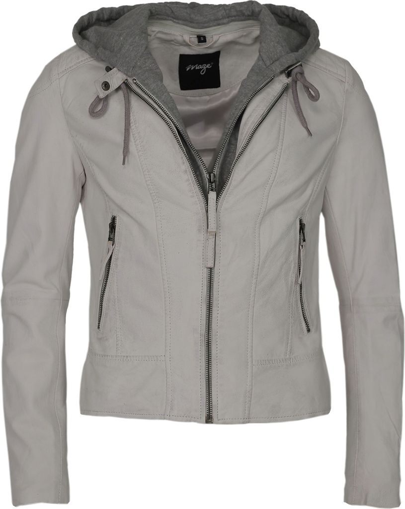Maze Lederjacke 42021133 Damen white L