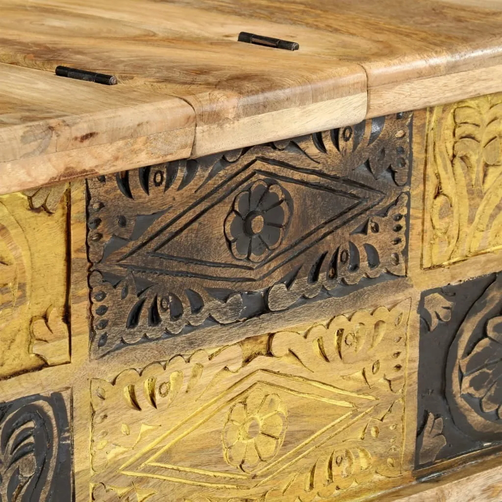 Table basse bois massif durable 100x50 cm pour salon robuste et stable