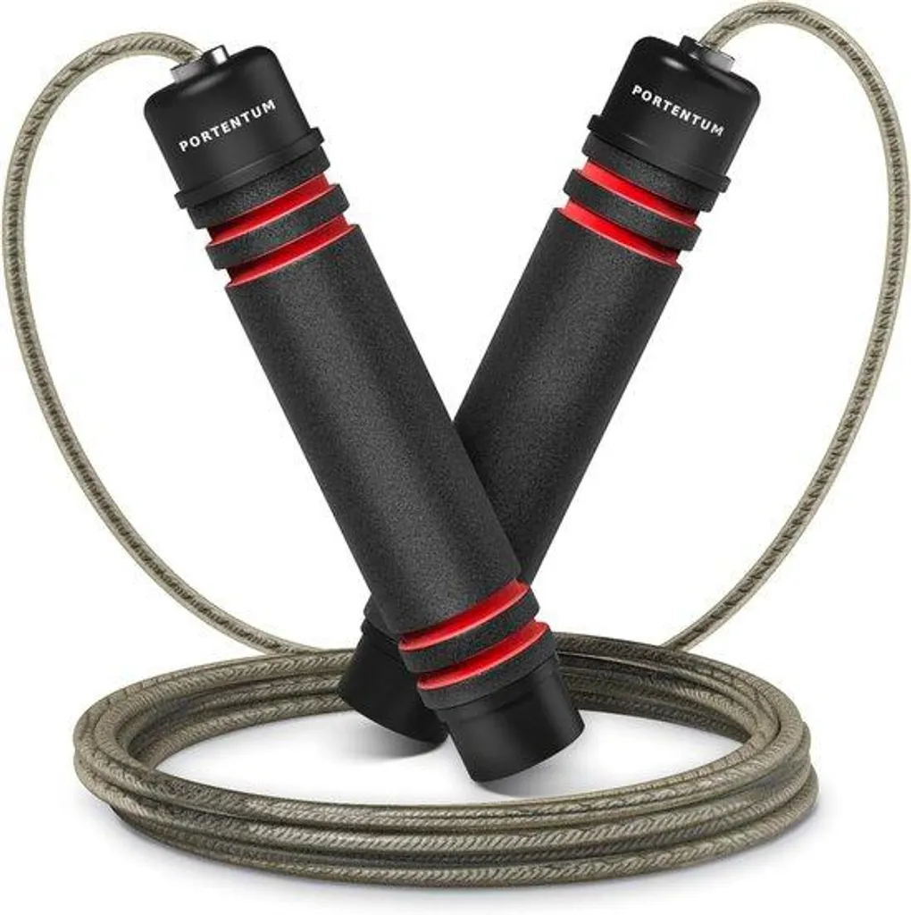 Corde à sauter pour entraînement cardio à la maison, acier et réglable