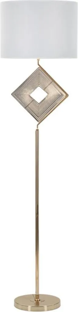FURNLUX Lampadaire Move Gold 40cm - Luminaire Design Doré Hauteur 161cm