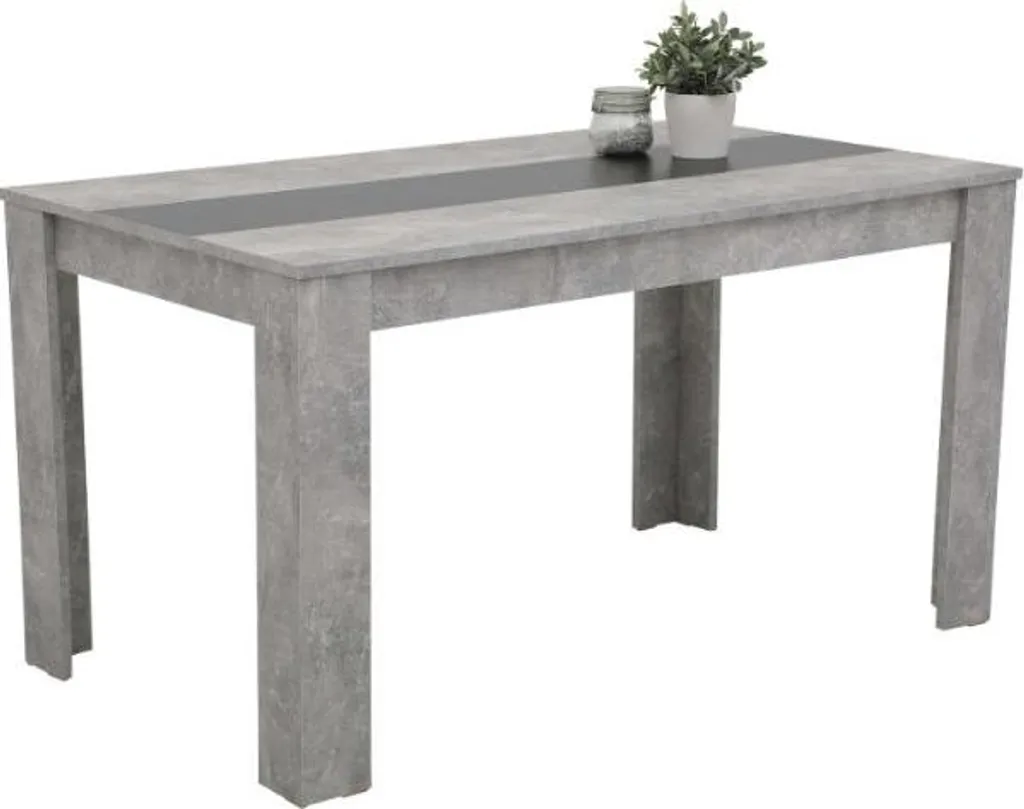 Table de salle à manger MAREIKE en bois clair - Design 160cm 6 places