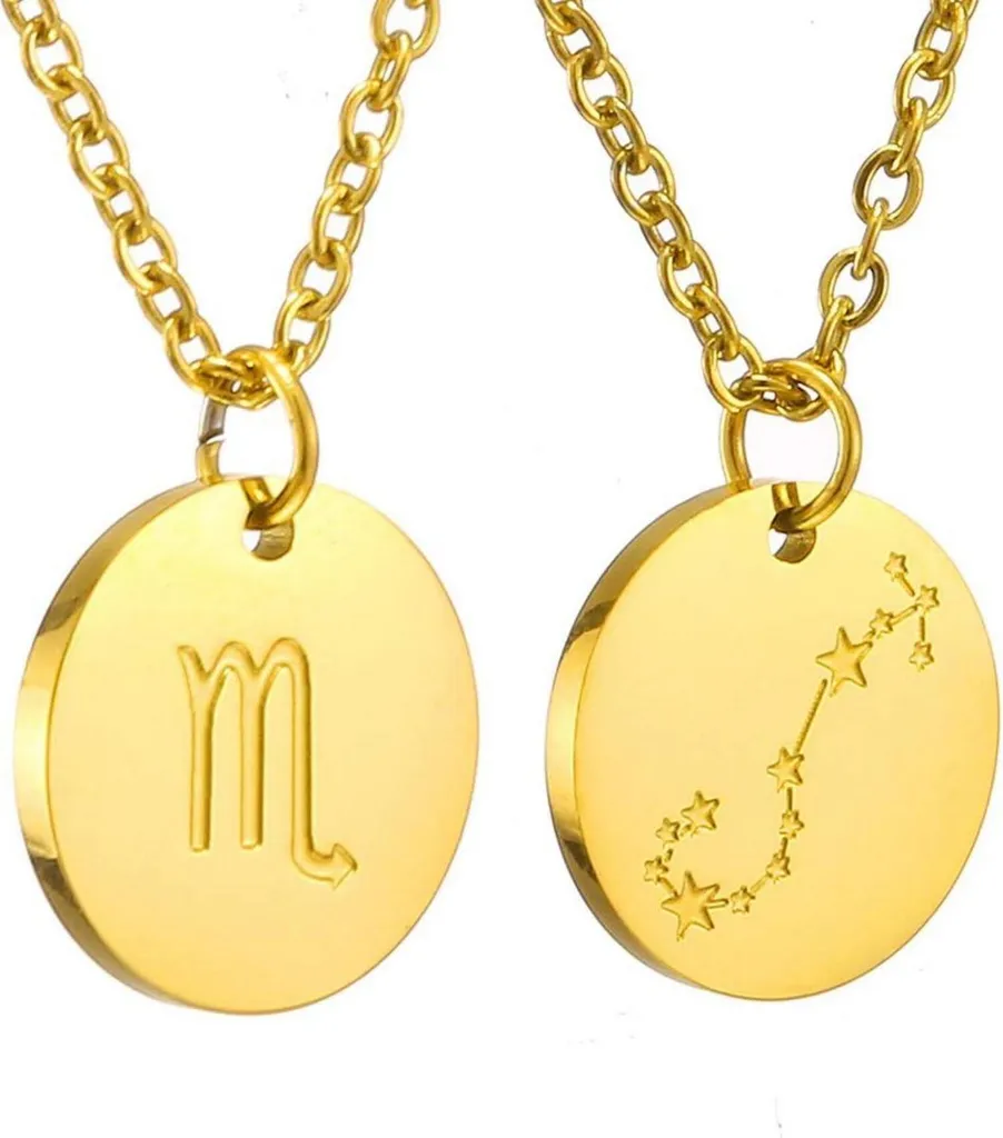 Collier Signe Astro Scorpion en Or : Bijou de Naissance pour Femme