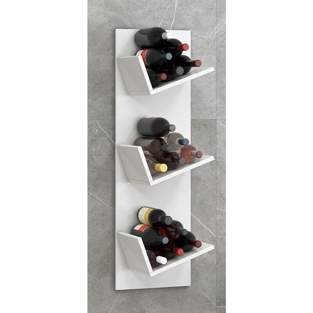 VCM Holzregal hängend | platzsparendes Regal | Maße: 106 x B. 33 x T. 26 cm | Elegantes Regal hängend | Aufbewahrungsregal | Bücherregal | Wand...