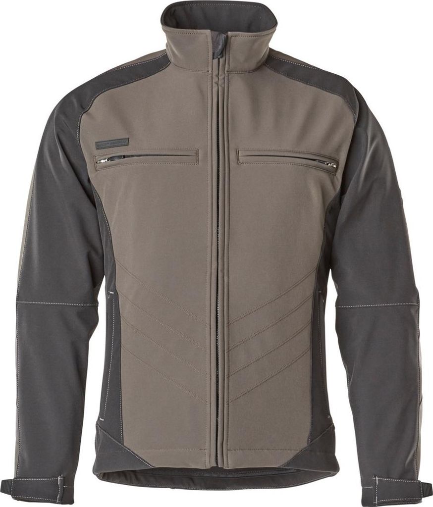 MASCOT Herren Softshelljacke DRESDEN anthrazit, schwarz Größe 4XL