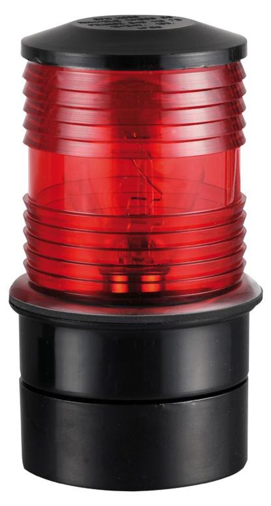 Klasyczna lampa masztowa 360° rot-schwarz Osculati Produktbild 