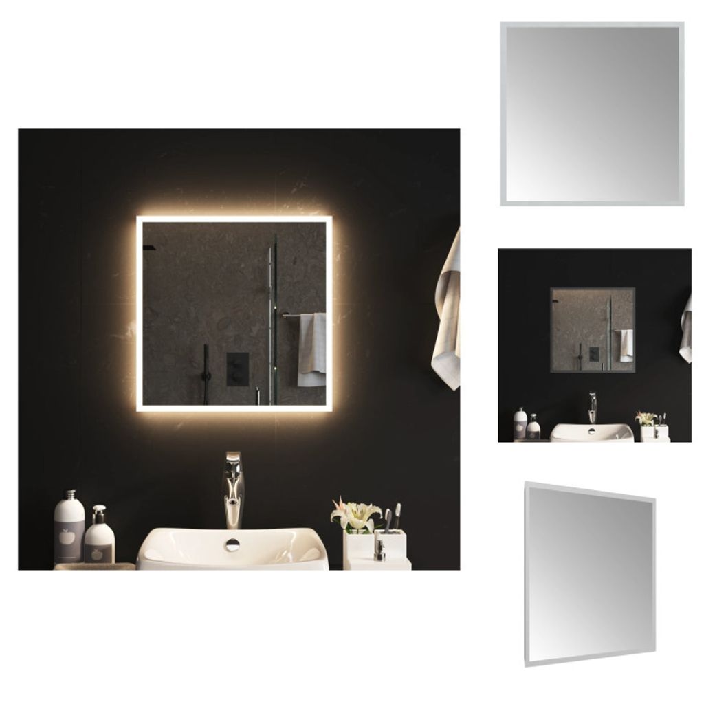 vidaXL LED-Badspiegel 50x50 cm - Spiegel