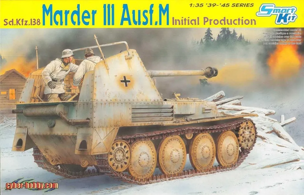 Maquette Marder III Ausf.M Dragon 1:35 Montage Ajustement Facile