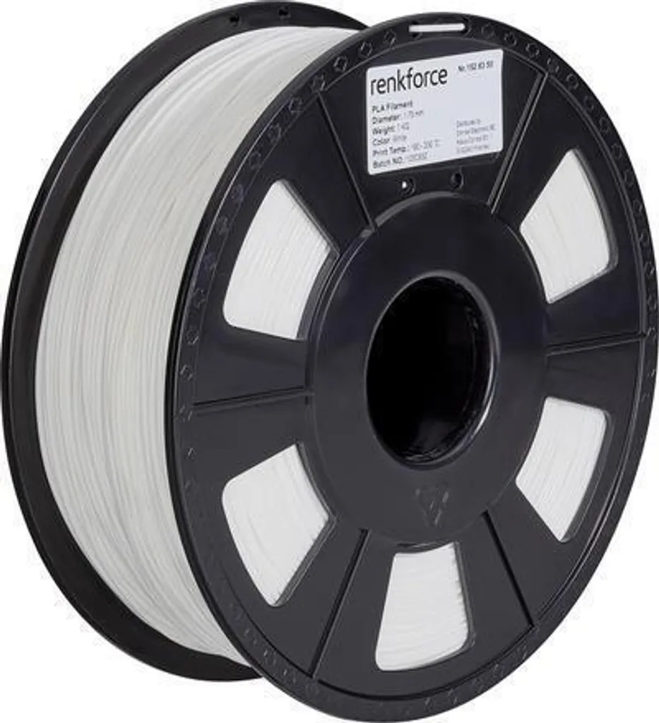 Filament 3D PLA blanc à faible warping Renkforce RF-4511190 1kg