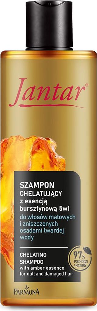 Chelat-shampoo met amberextract, 5-in-1, voor dof en door Productafbeelding 