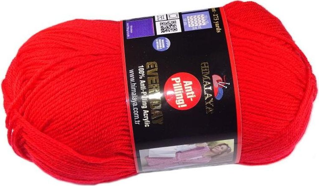 Włóczka Himalaya Everyday 70037 / czerwień Zdjęcie produktu 