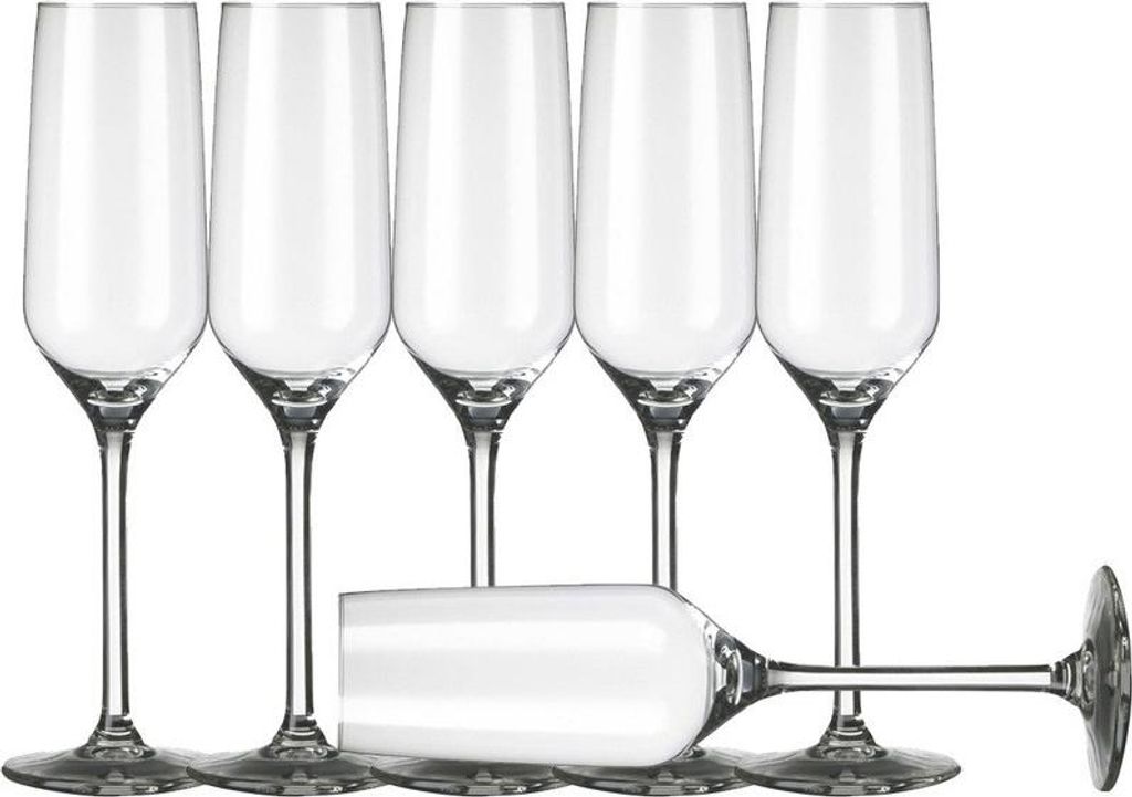 Royal Leerdam Champagner Glaser/Floten Carre - 6x Stuck - 220 ml