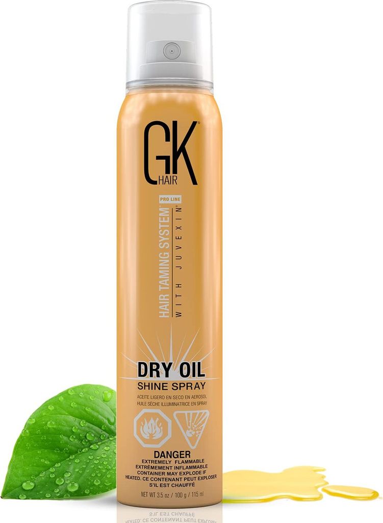 GK HAIR Global Keratin Dry Oil Shine Haarspray (3,5 Flüssigunzen/115 ml) für das Haarstyling, leichtes Feuchtigkeitsspray – mit natürlichen, K...