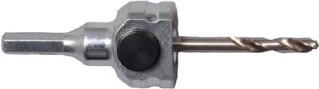 Projahn Adapter Schnellwechsel 6-kant SW 11 mit 2 Verbindungsstücken und HSS 105 mm Zentrierbohrer für Bi-Metall Lochsägen