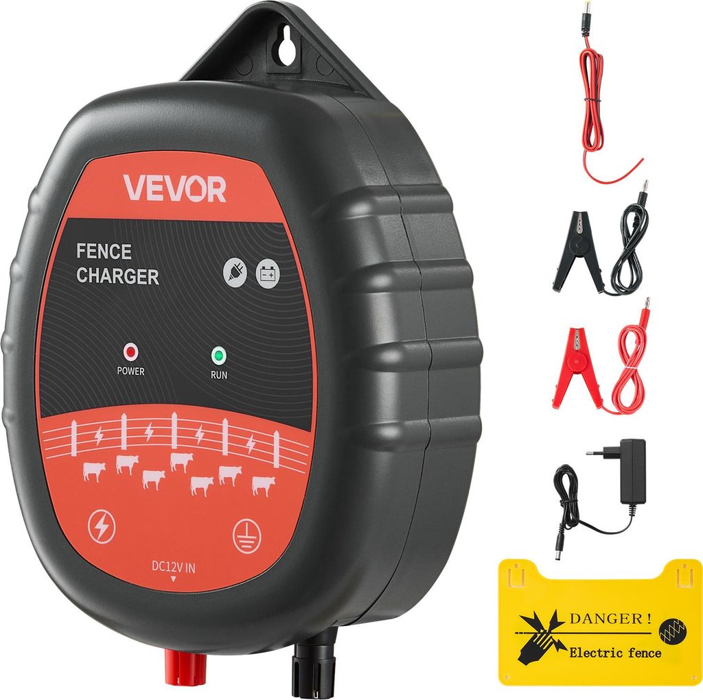 VEVOR Weidezaungerät, 10 kV 1J, AC/DC Elektrozaungerät mit Produktbild 