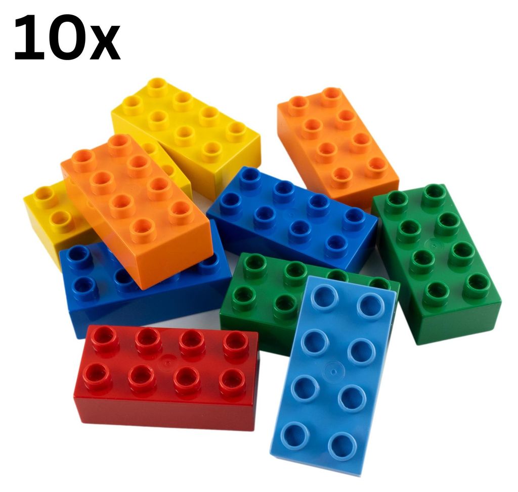 LEGO® DUPLO® 2x4 Steine Bausteine Bunt Gemischt - 3011 NEU! Produktbild 