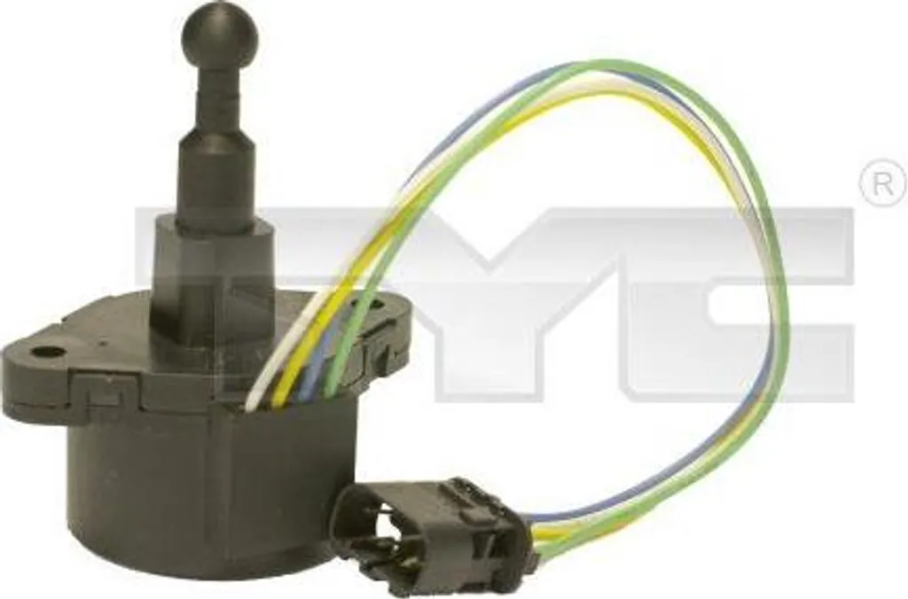 TYC 20-0011-MA-1 Servomotore, regolazione della profondità dei fari OE 67168372381 compatibile con Serie 3 E46, Serie 5 E39, Z4 E86, Z4 E85