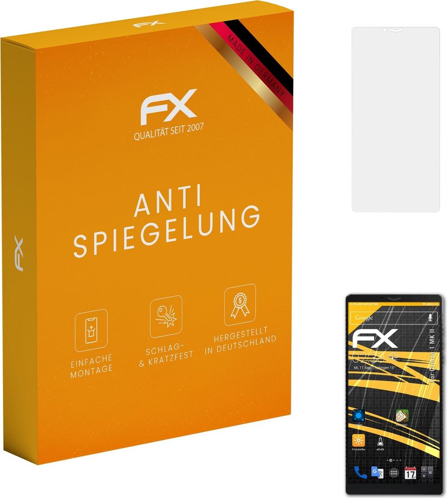 atFoliX FX-Antireflex 3x Schutzfolie kompatibel mit Carbon 1 MK II Displayfolie