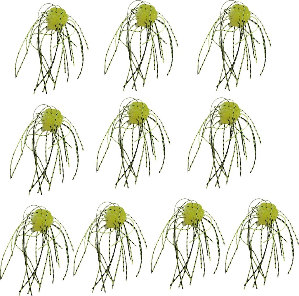 10 Stück 1,4 cm/4 g weicher Würfelköder mit Rock, langsam sinkend, bunt, PVC, künstlicher Würfelköder, Süßwasser, Salzwasser, Bass, Wels, A...