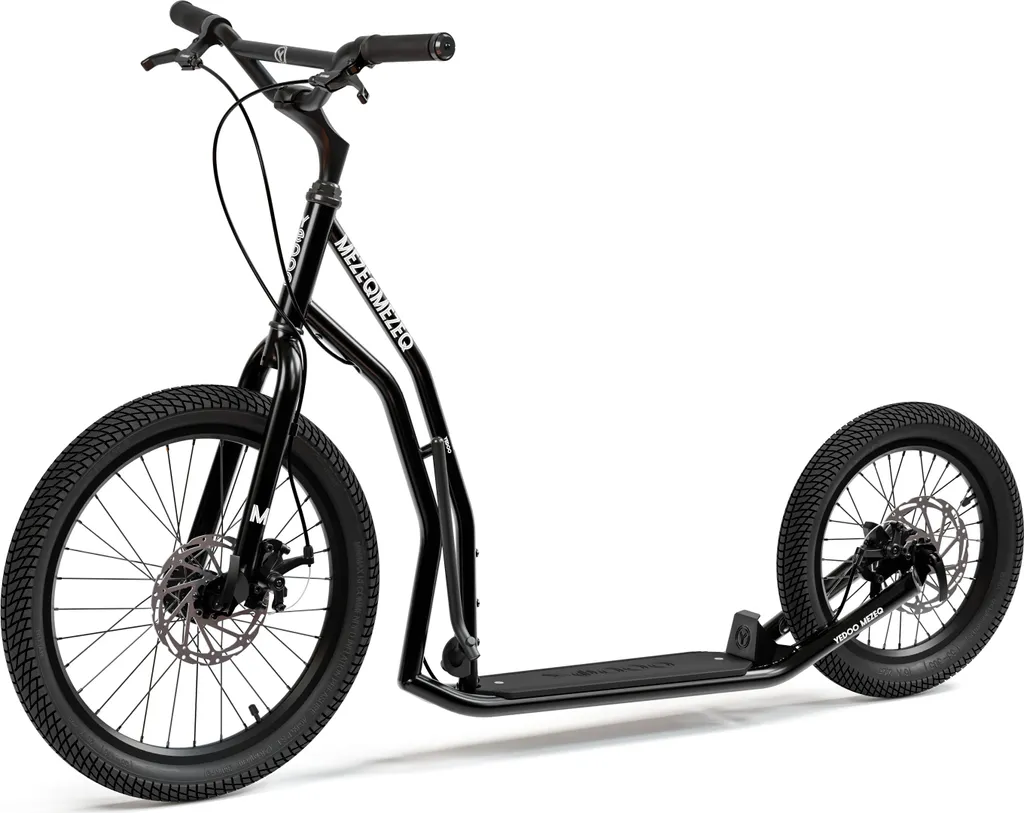 Trottinette Yedoo Mezeq robuste noire équipée de freins à disques