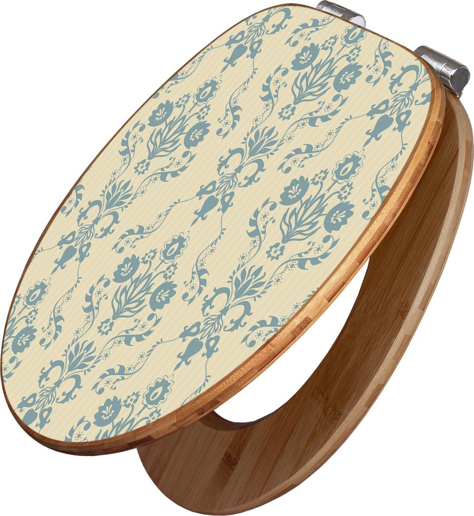 banjado Design WC Sitz Bambus Absenkautomatik -Nostalgische Produktbild 