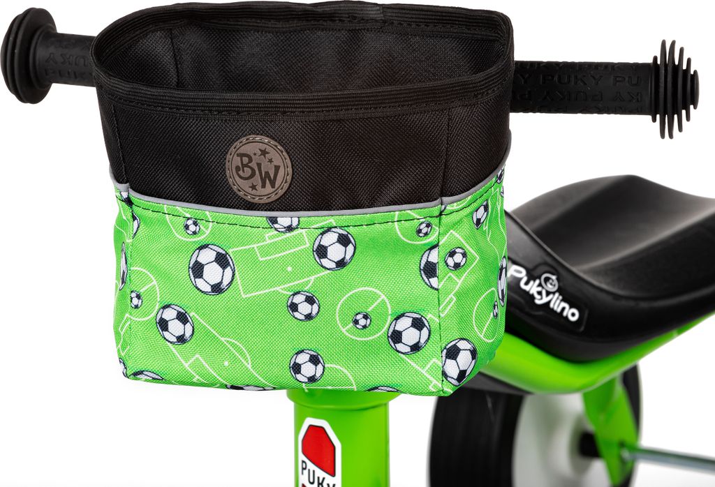 BAMBINIWELT Lenkerkorb für Kinder Lenkertasche kompatibel mit Pukylino Wutsch Fitsch Puky OFFEN für Dreirad Laufrad Rutschfahrzeuge (Modell 5)