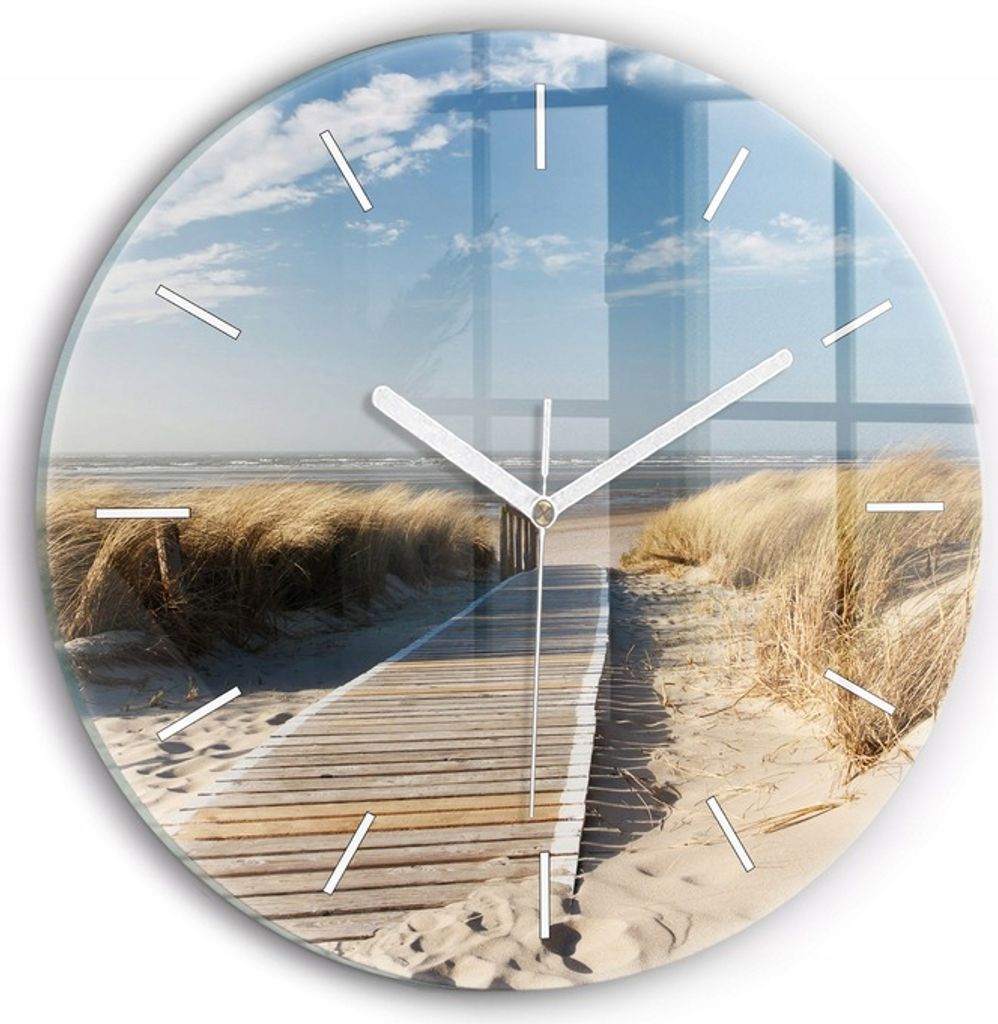 Dekorative runde Wanduhr Klassische Küche Strandansicht fi 30cm