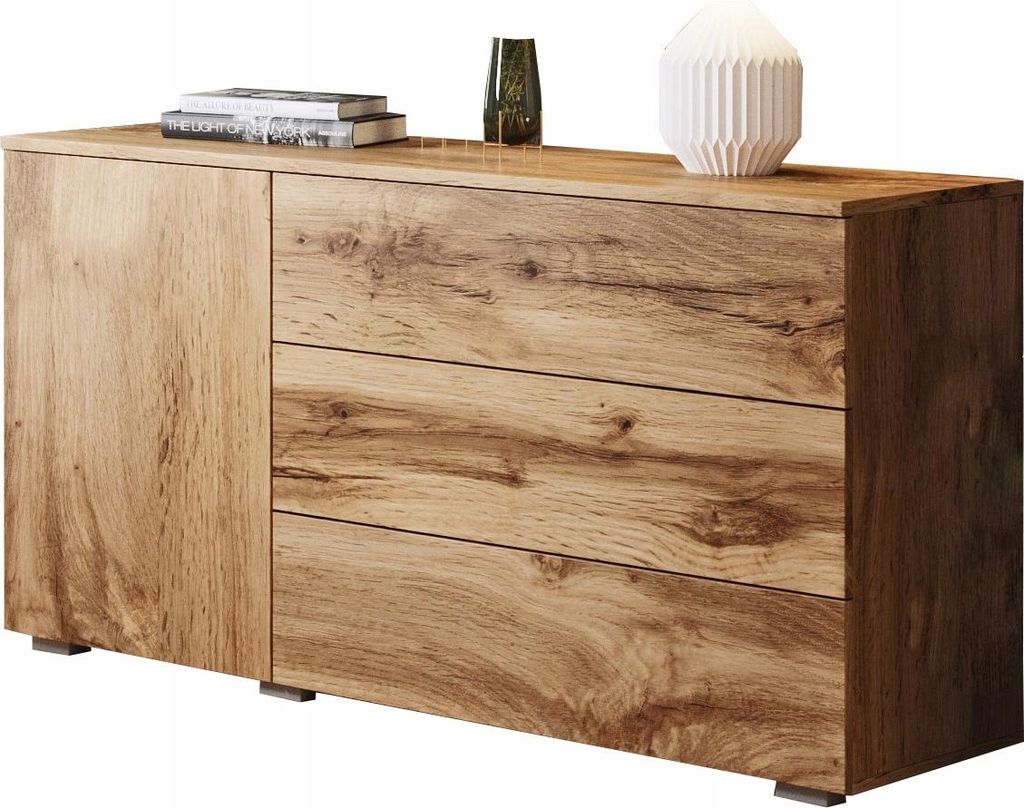 Commode combinée HARPER 110 – chêne wotan Image du produit 
