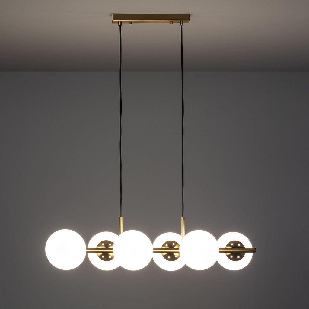 LEDKIA ILUZZIA Moonlight Hängeleuchte – Elegante Pendelleuchte In Gold/Alu Mit E14-Fassung Für Wohnzimmer & Küche