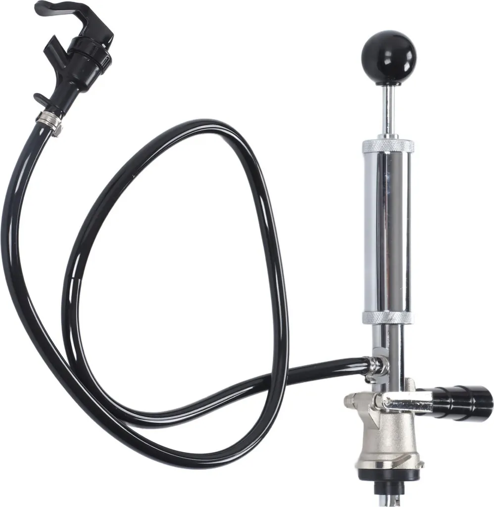 Pompe à bière inox antirouille avec robinet débit rapide de type S